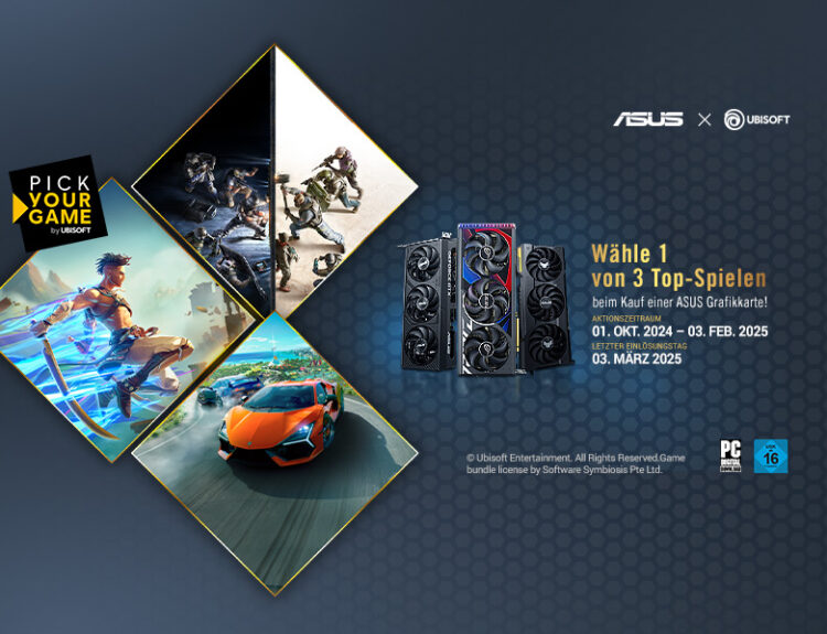 Sichere dir 1 Spiel deiner Wahl aus dem ASUS Pick Your Game Bundle - jetzt zu qualifizierten Gaming-PCs von CSL