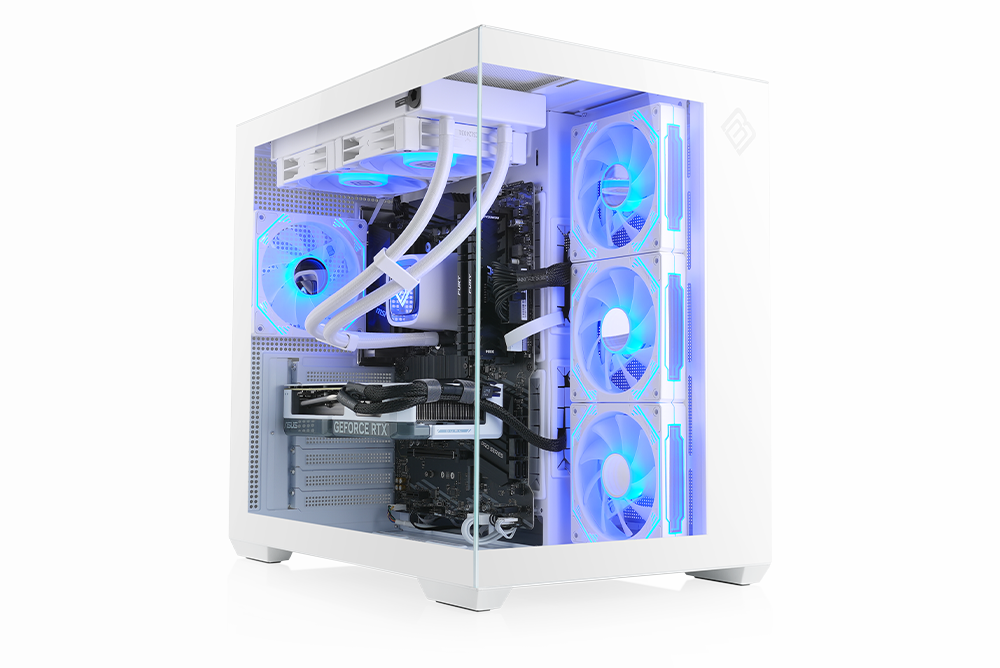 CSL VITRUM Advanced White - Gaming-Gehöuse mit RGB