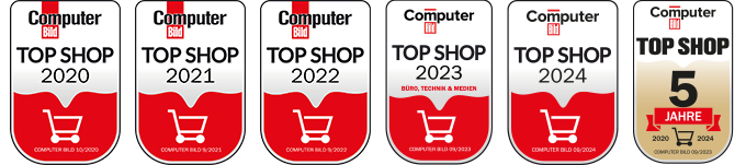 CSL Computer wurde 5 Mal in Folge als COMPUTER BILD Top Shop des Jahres ausgezeichnet