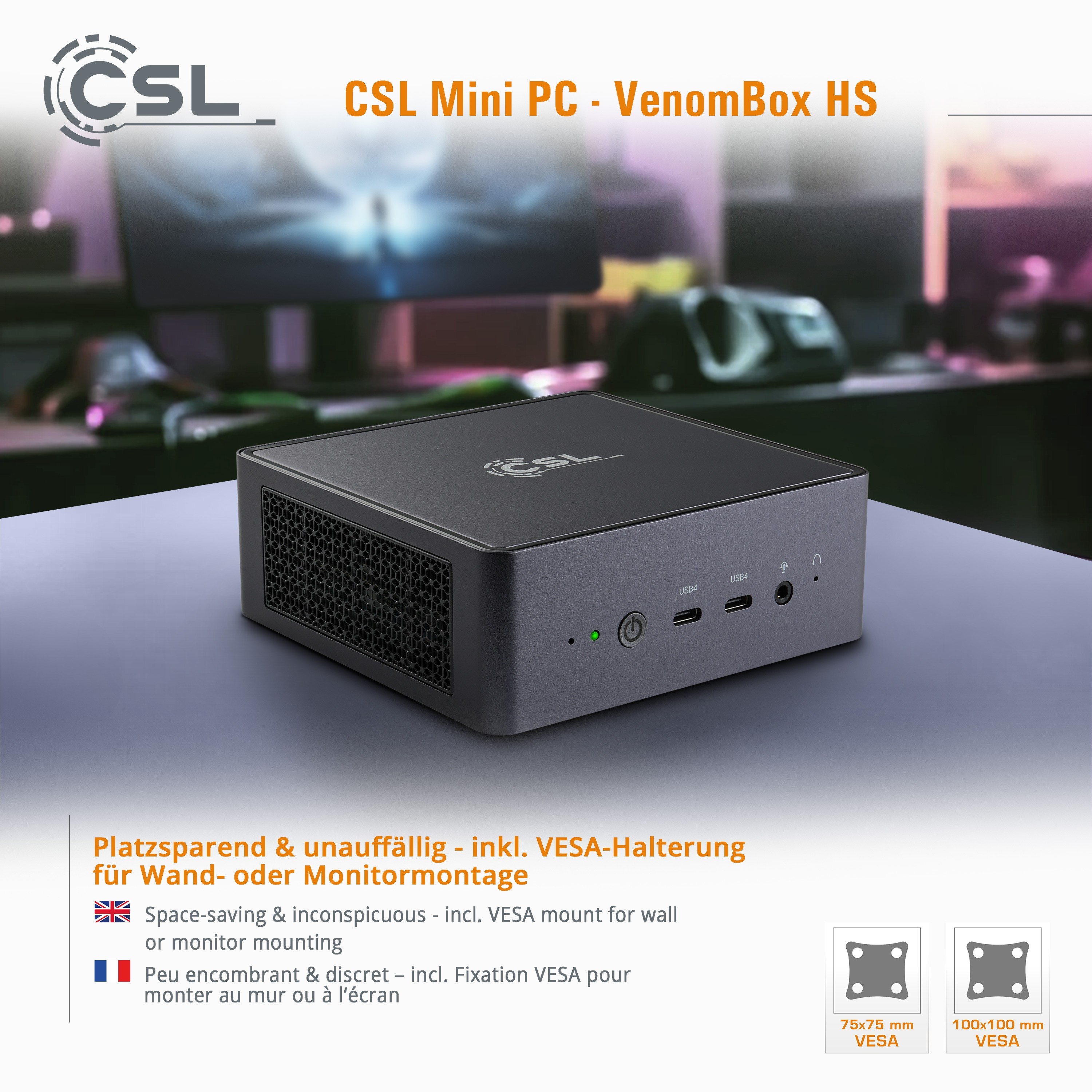 CSL Computer  Mini PC - ASUS PN41 weiß / Windows 11 Home / 4000GB+8GB