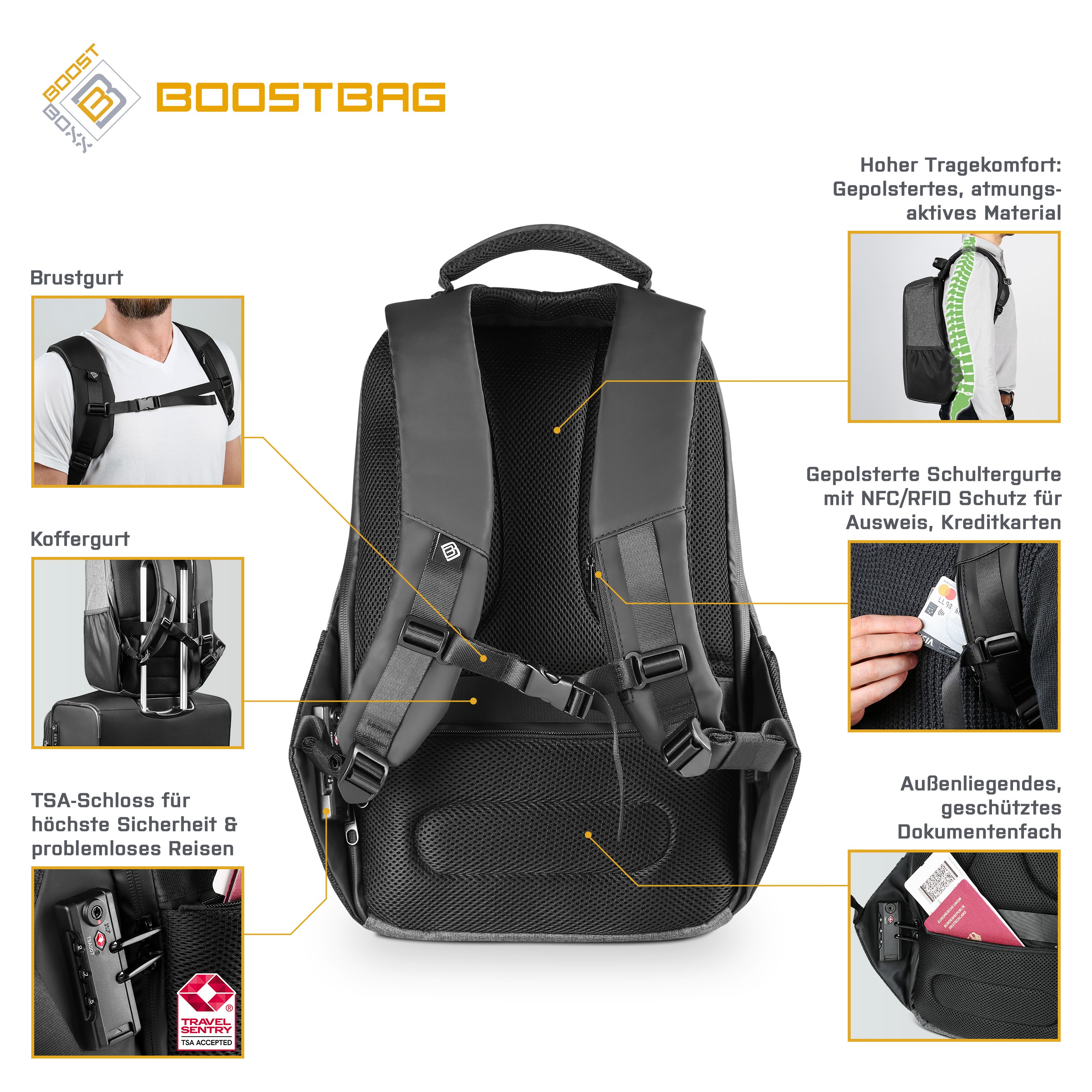 up BoostBag backpack | to CSL Computer Notebook BoostBoxx -