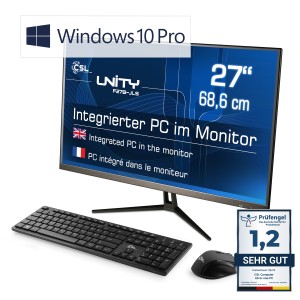 Windows RAM 10 GB 32 Unity Computer / - CSL All-in-One-PC 1000 Pro GB / CSL / F27B-JLS
