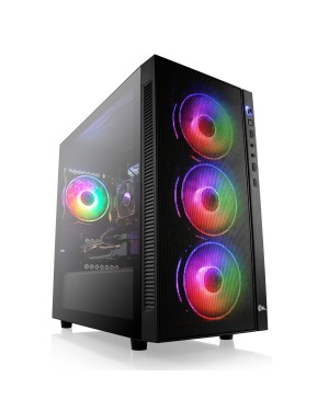 Empowered PC Stratos Micro Gaming Desktop - AMD RX 5500, AMD Ryzen 5 5500,  16GB DDR4 RAM, 512GB NVMe SSD, WiFi, Windows 11 Home - Gamer Business  Computer