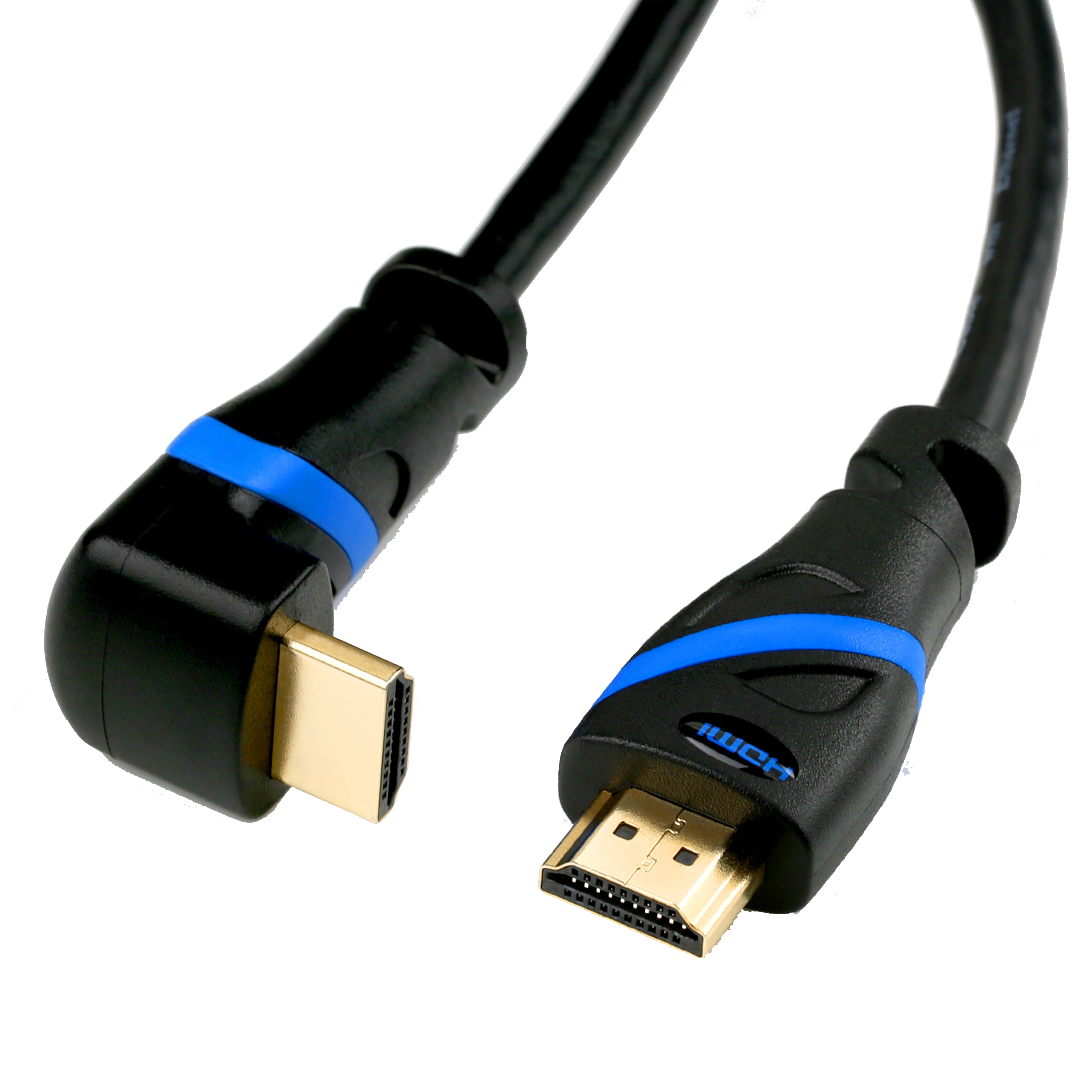 CSL Computer  Cable HDMI 2.0, 2 m, negro/azul