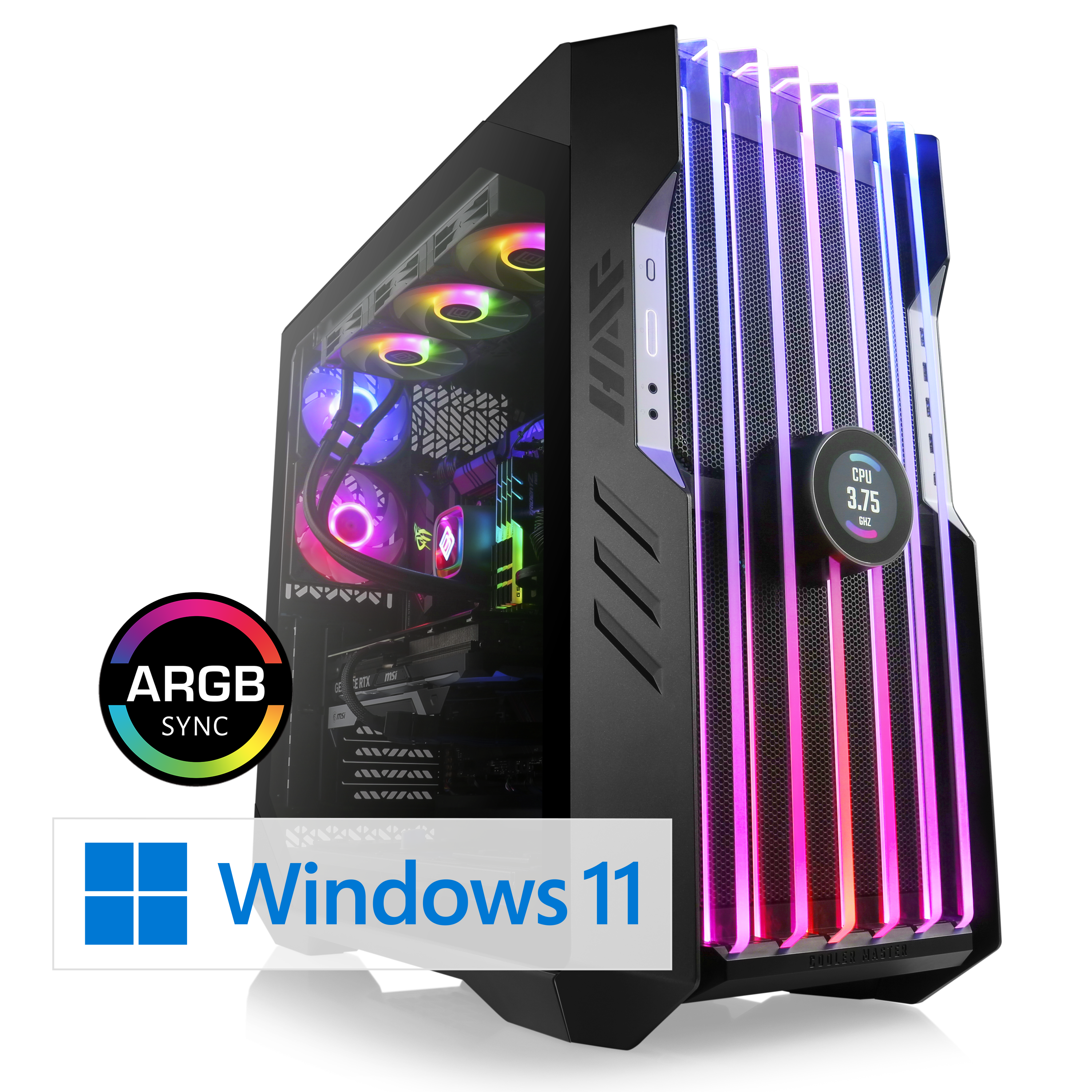 Support RGB VGA personnalisable Support ARGB Horizontal GPU