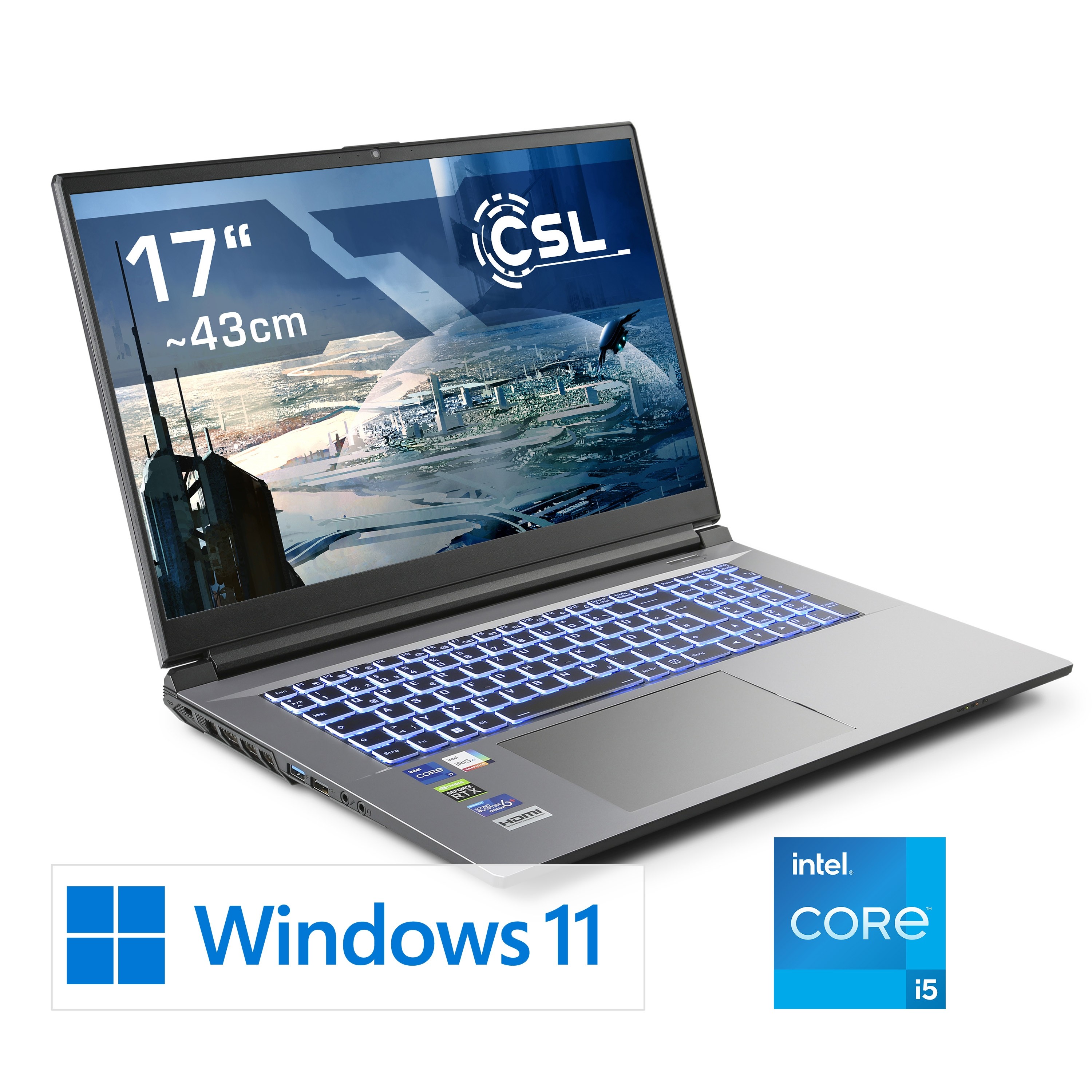 CSL Computer  Notebook CSL Gaming i5-13500H / RTX 4060 / 1000GB SSD / 16GB  RAM / Windows 11 Home