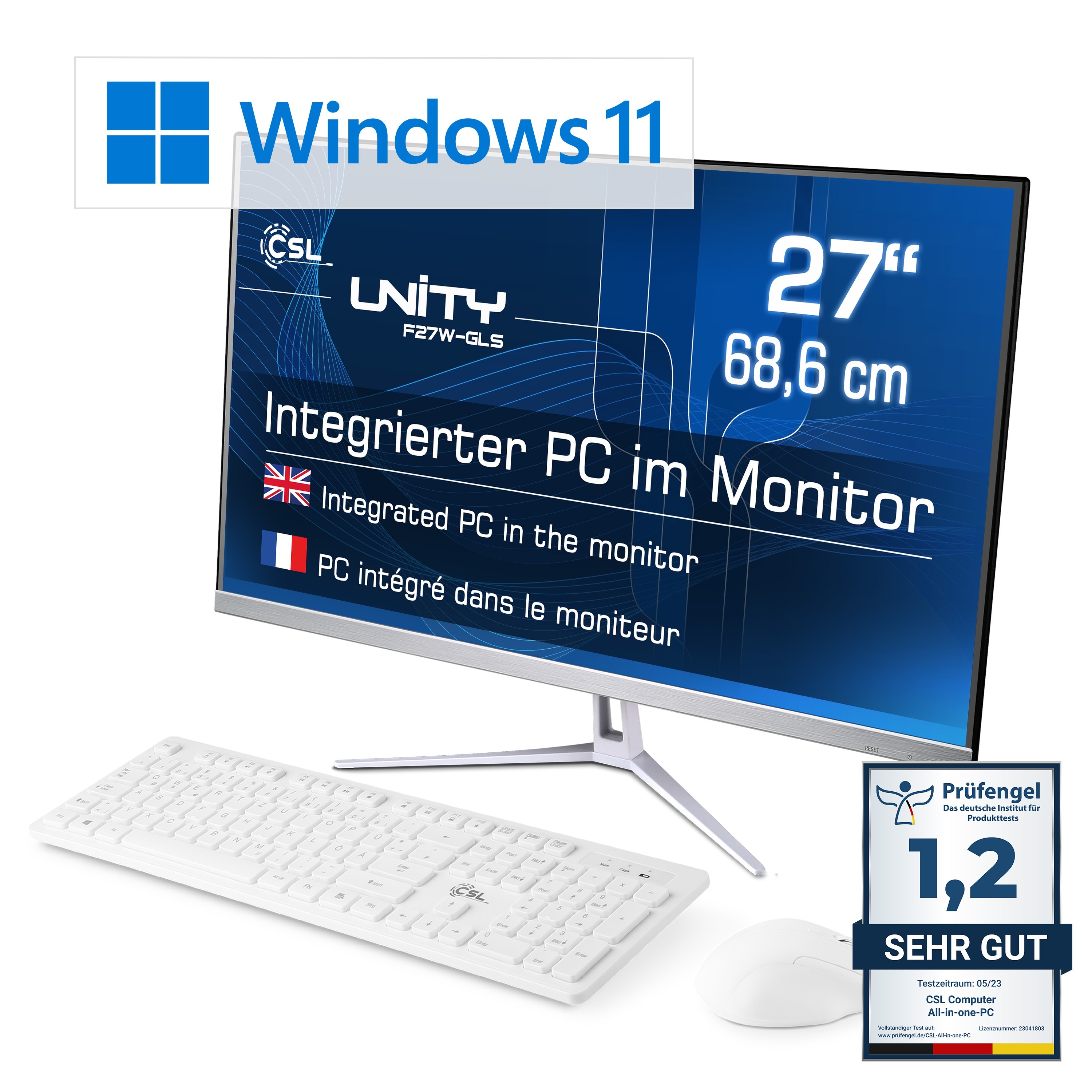 / GB 11 | RAM Home 256 16 Unity Computer / / CSL Windows CSL GB All-in-One-PC F27W-JLS