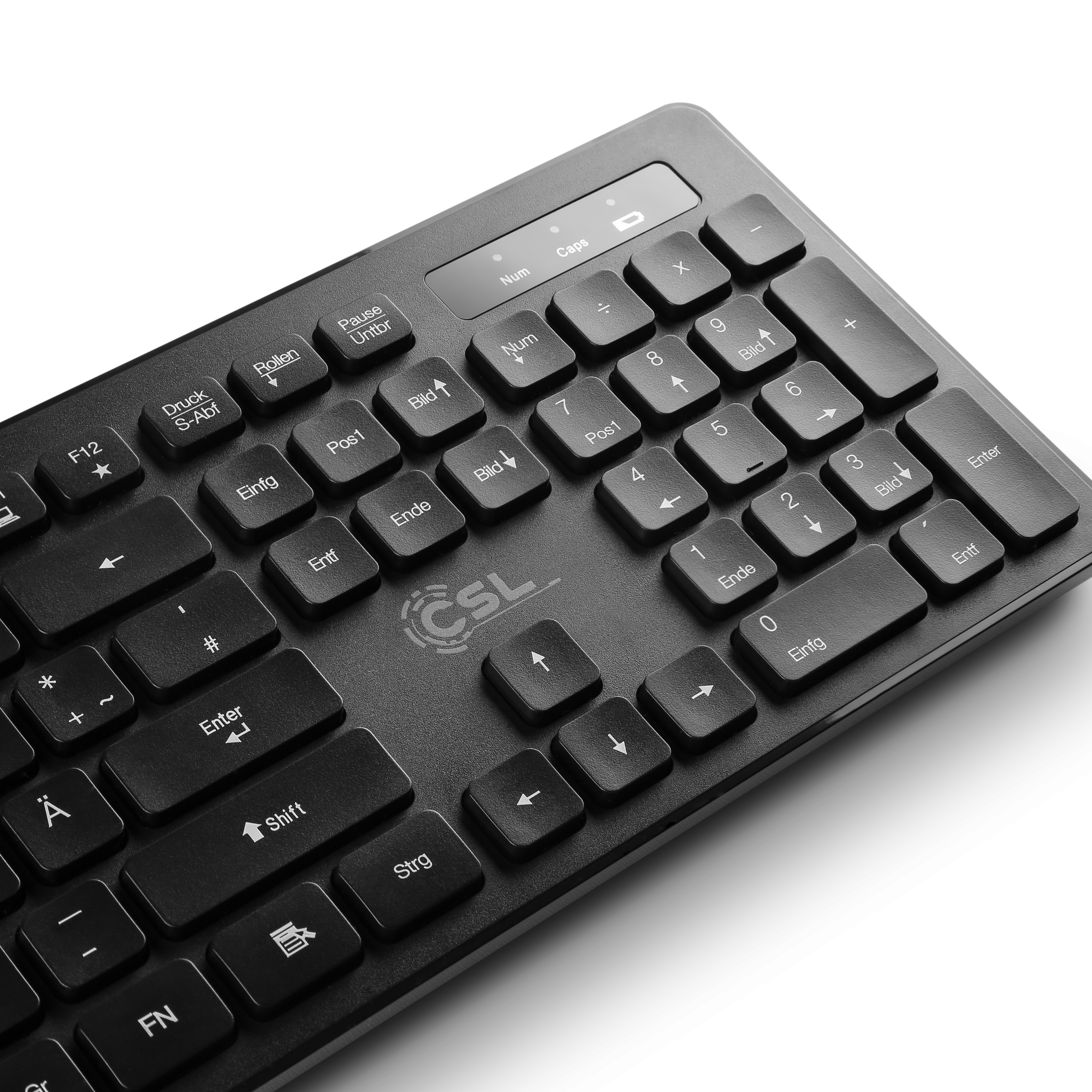 v2 CSL und Maus, | ADVANCED schwarz Computer CSL Tastatur wireless