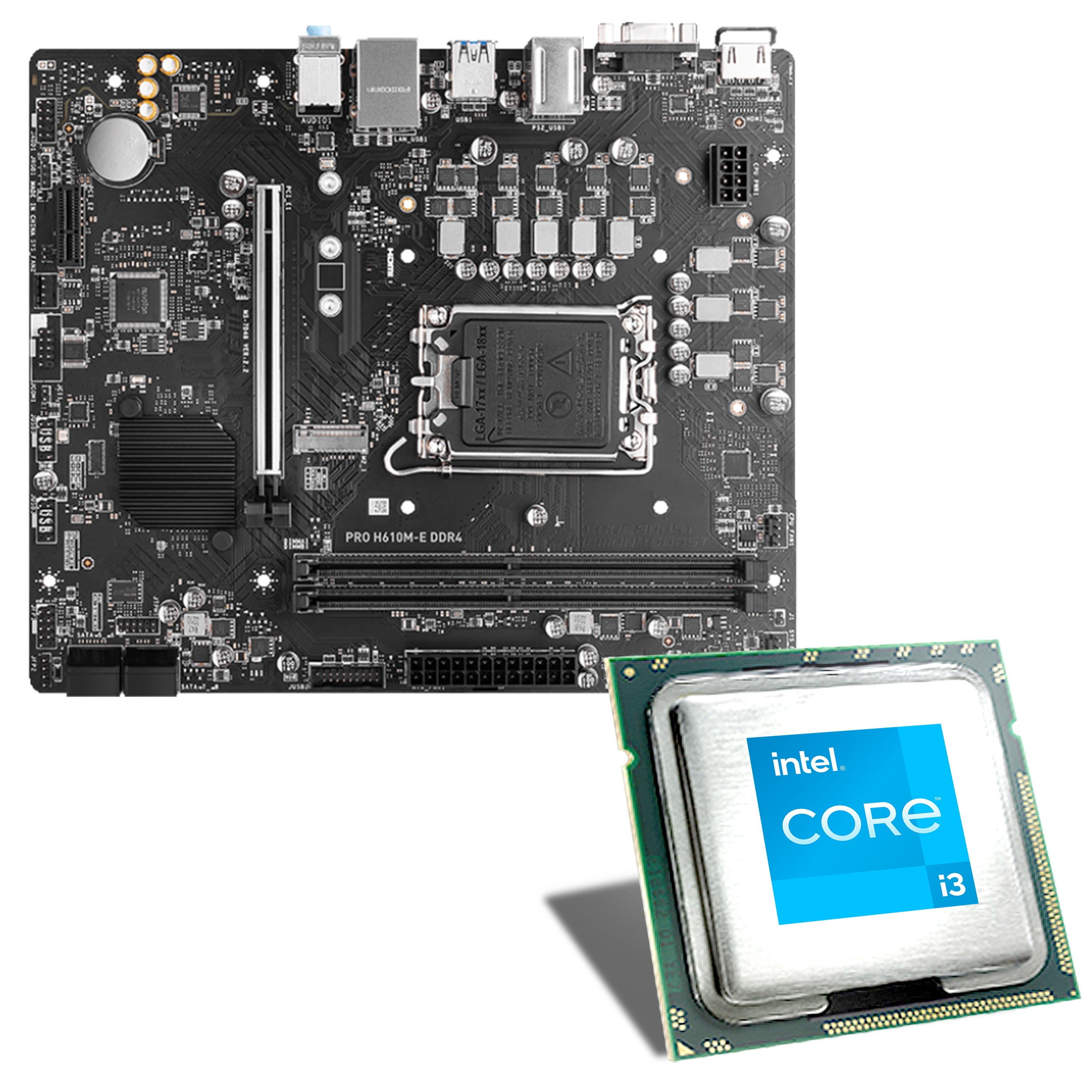 CSL Computer | Intel Core i3-12100F / MSI PRO H610M-E DDR4