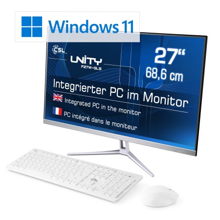 CSL Computer | F27W-GLS Pro All-in-One-PC 11 GB Unity / GB Windows CSL 8 / 128 RAM 