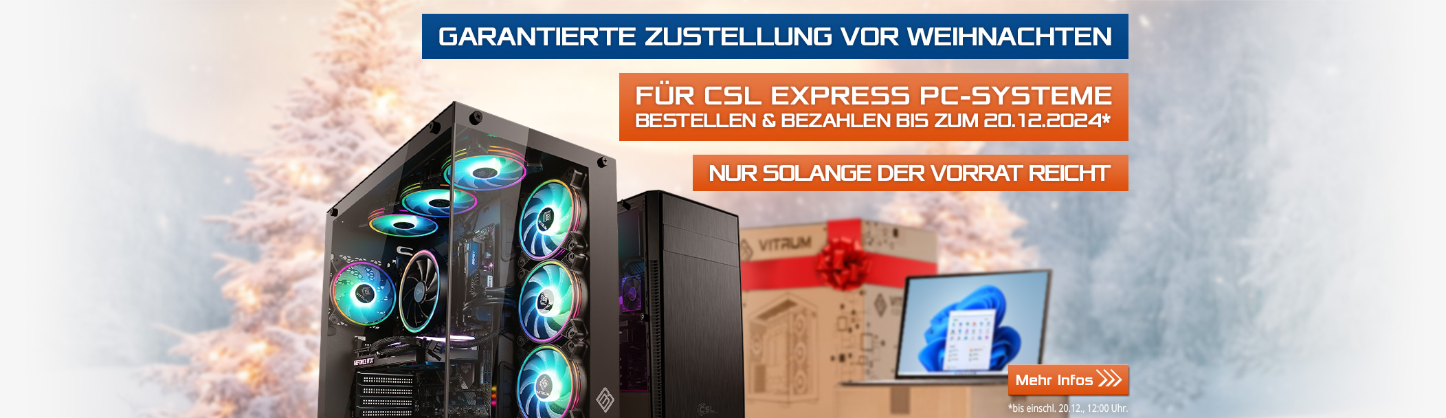 CSL Express PCs - versandbereit in 24 Stunden